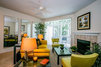 The colonnade apartments brick wood-burning fireplace